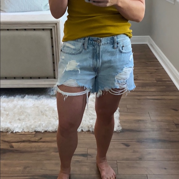 abercrombie boyfriend shorts, high sale 